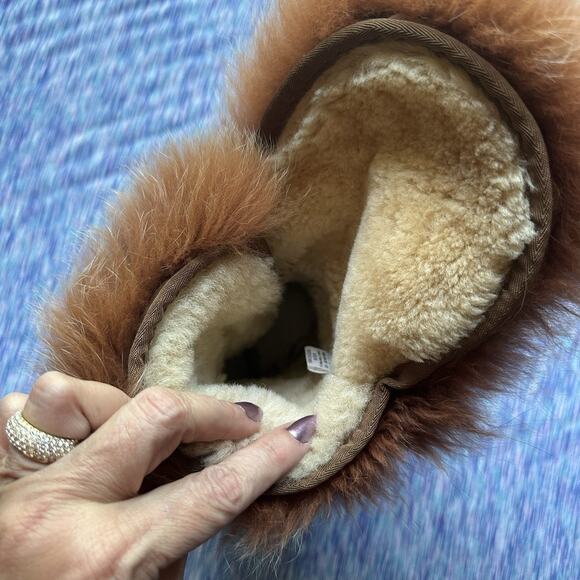 UGG 8 Australia Nordic Angel Boot Fur Chestnut ONE LEFT BOOT APUTEE REPLACEMENT - Picture 5 of 13